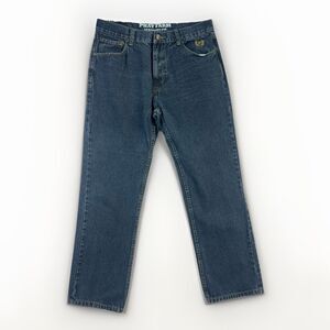 Phat Farm Classic Straight Fit Jeans 38x32 Y2K Embroidered Back‎ Pockets